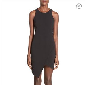 Leith by Nordstrom Stretch Crepe Tank Dress Black